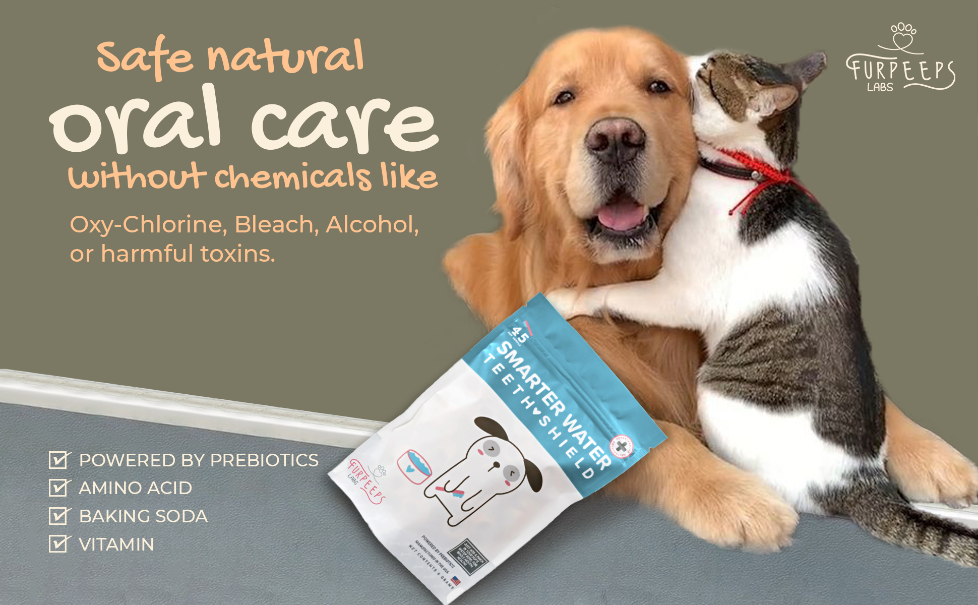 Furpeeps Smarter Water for Dogs Cats 45 Day Supply Furpeeps